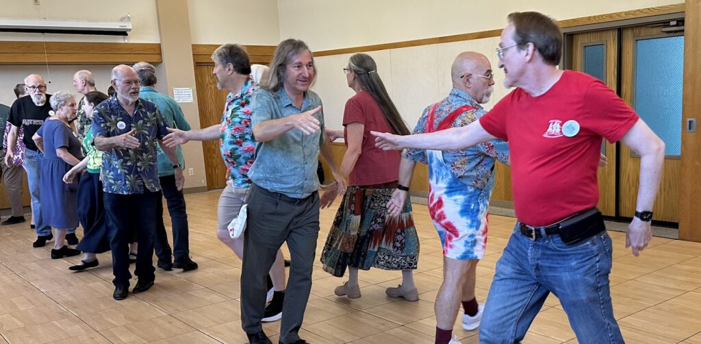 Dancing in one of the Grab Bag classes.